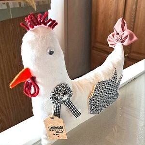 Handmade Chicken 11" Wide 8.5" Tall With Free Gift